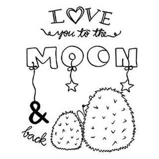 I love you to the moon von JUNO Design